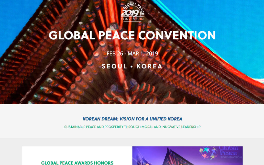 Global Peace Convention • Website Design